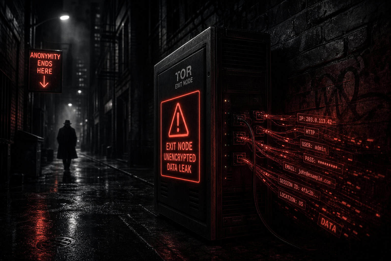 Tor exit node security risk with unencrypted traffic