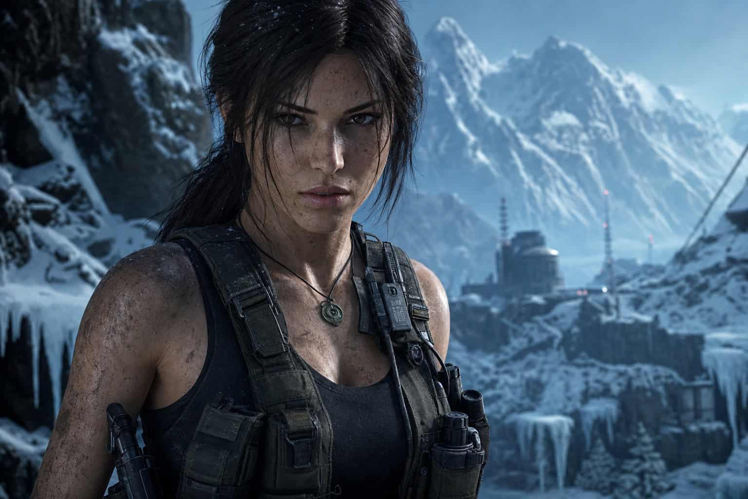 Every Lara Croft Outfit from the Tomb Raider Movies: Angelina Jolie to Alicia Vikander 5 Lara Croft in tactical vest and cargo pants during Siberia finale in Tomb Raider 2001