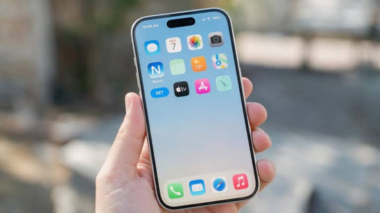 iPhone showing Nuvio app download on App Store