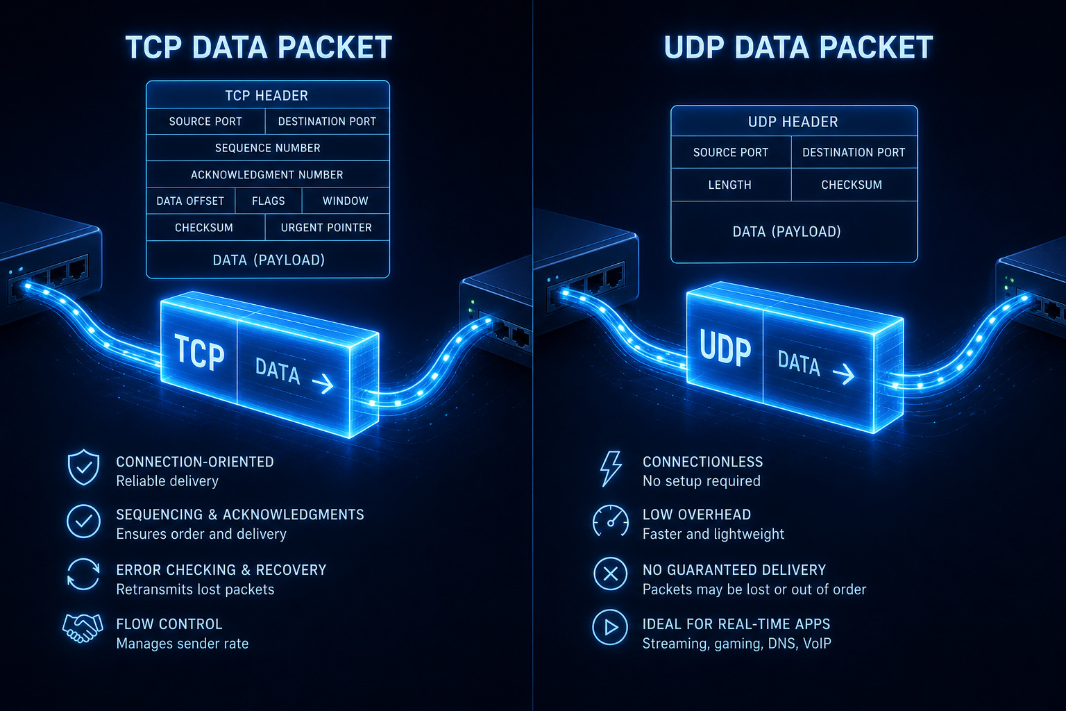 Send Large Files Free 10GB: Why This Is the Sweet Spot and 5 Services That Deliver 7 Comparison of UDP and TCP data transfer protocols for large file sharing speed.