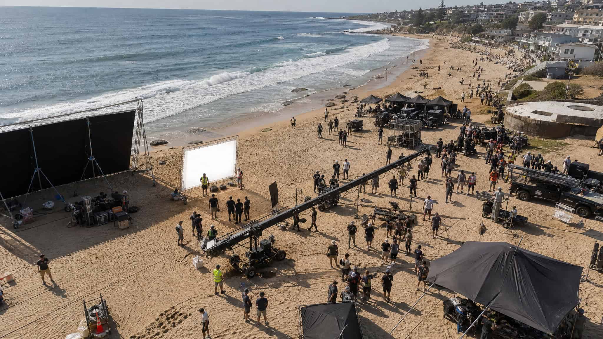 Extraction 3 Netflix Release Date, Cast, and Everything We Know 2 Extraction 3 film production on the NSW South Coast with crew and equipment