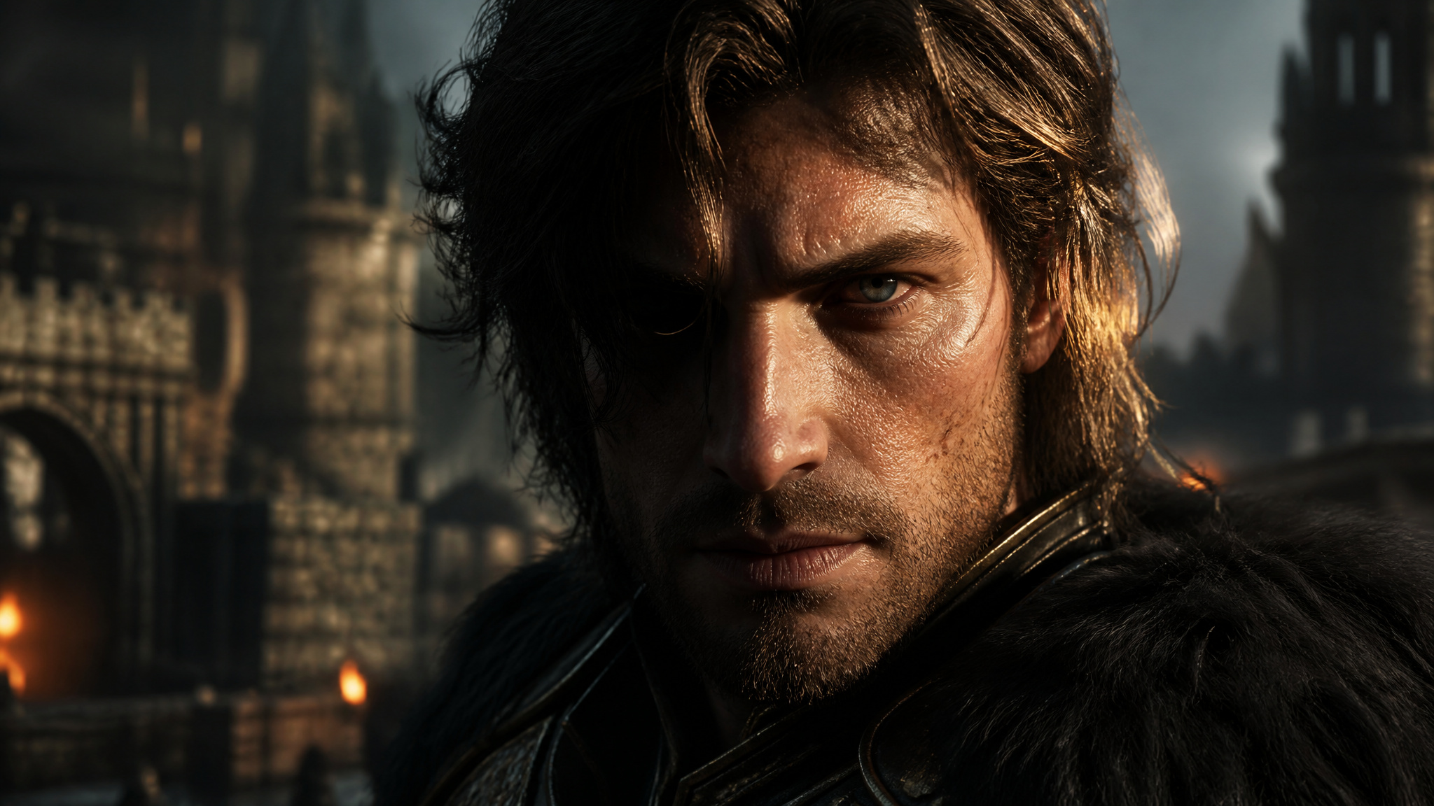 DLSS 5 Is Amazing — but It Took Two RTX 5090s To Prove It 2 DLSS 5 neural rendering enhancing a fantasy character's photorealistic skin and lighting