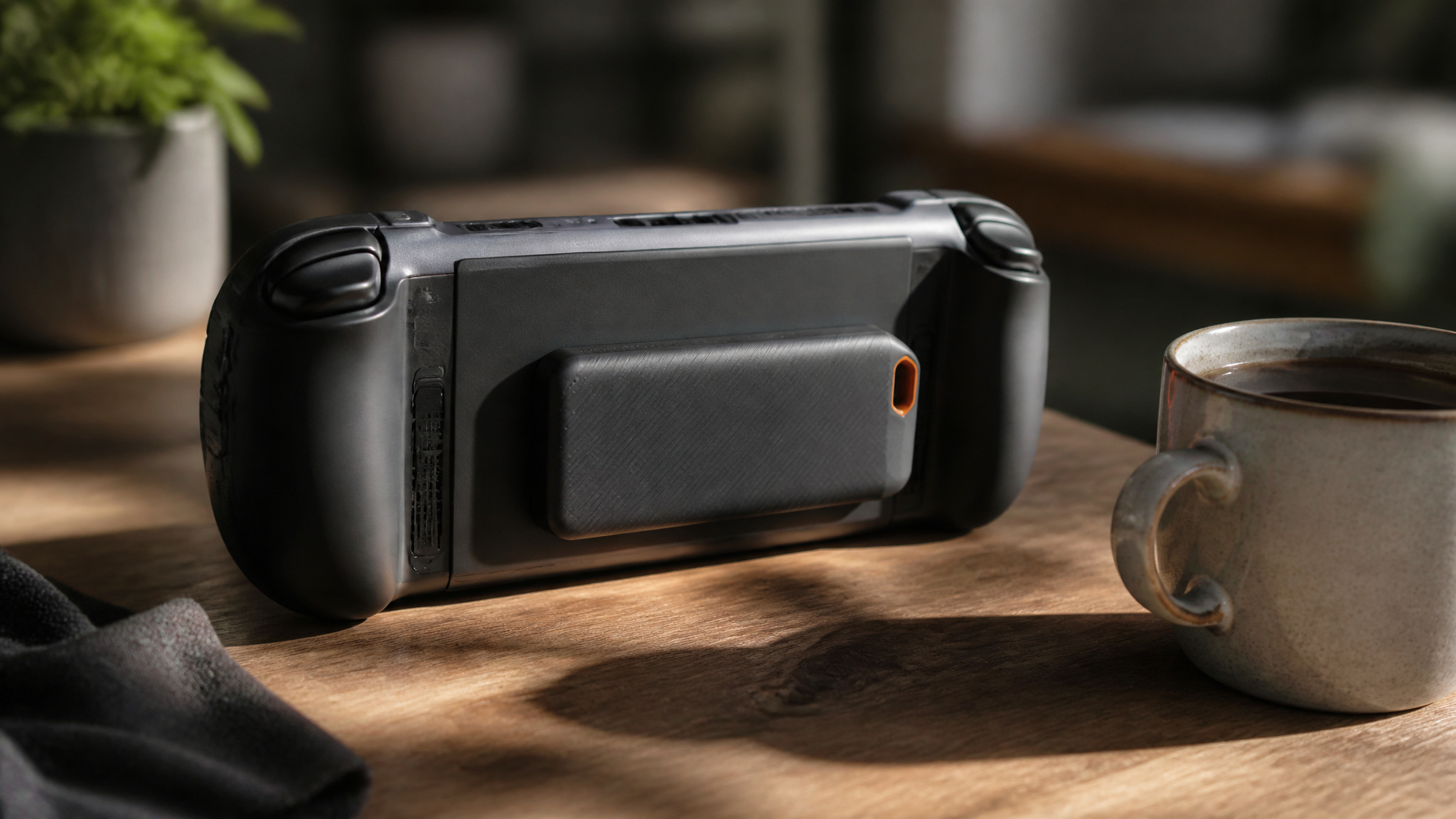 What to Get a Gamer: 20 Gifts That Fix Real Problems 2 Steam Deck with a SavePoint mini SSD magnetically attached, solving storage and battery issues on the go.