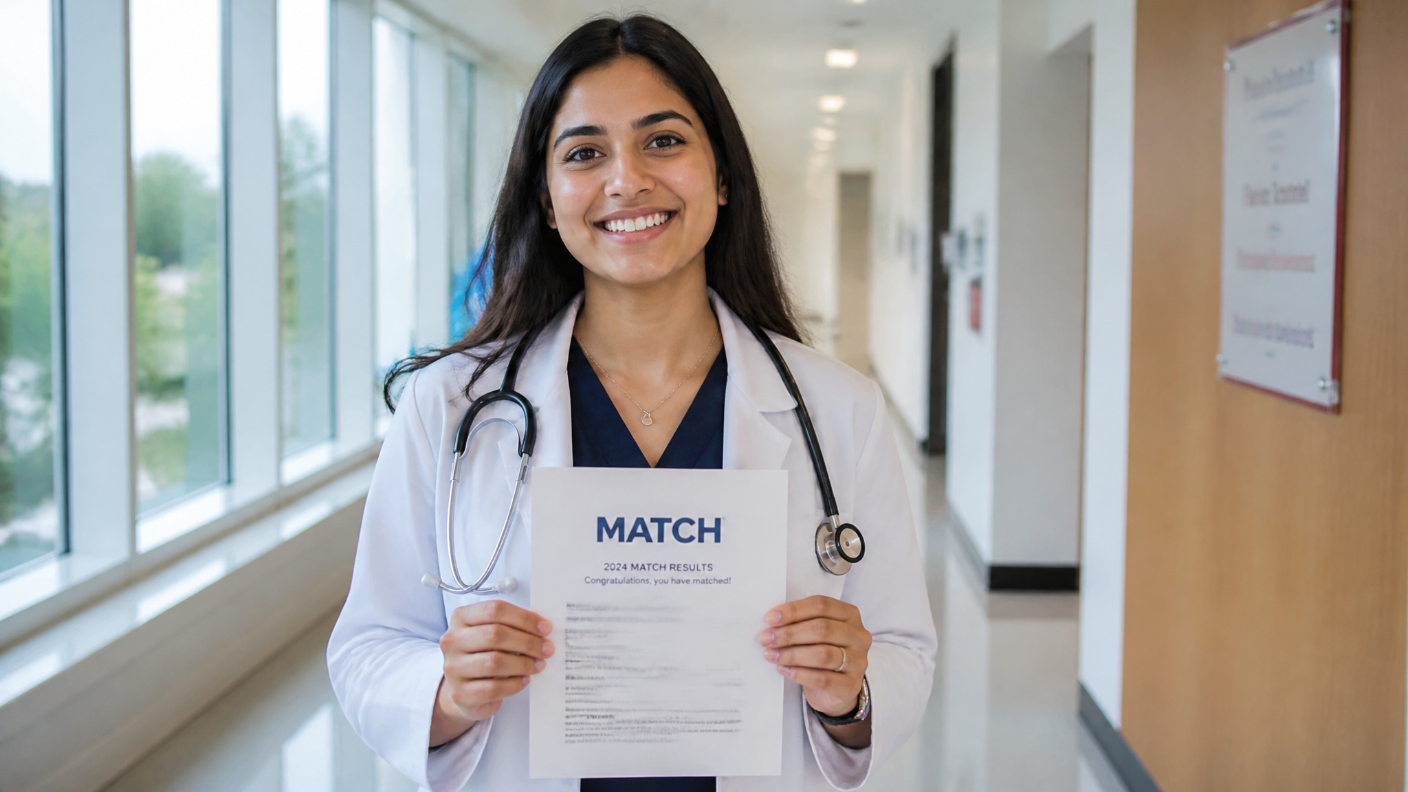 How to Get a Medical Residency Loan: Rates, Lenders & Repayment 2 Medical graduate holding match letter in hospital hallway, representing residency eligibility and timing.