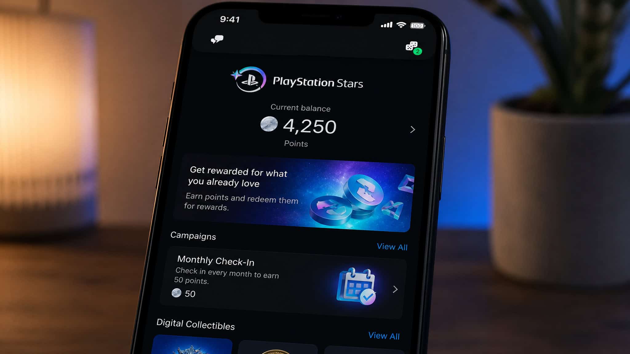 Can I Get a PlayStation for Free? The Honest Answer (With Deadlines) 2 Close-up of PlayStation Stars app displaying points and campaigns on a smartphone screen.