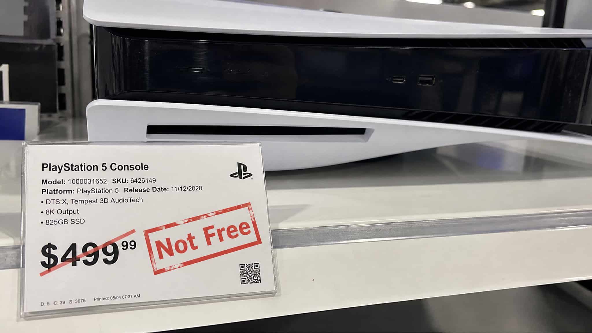 Can I Get a PlayStation for Free? The Honest Answer (With Deadlines) 3 PlayStation 5 console with crossed out price tag and red Not Free stamp