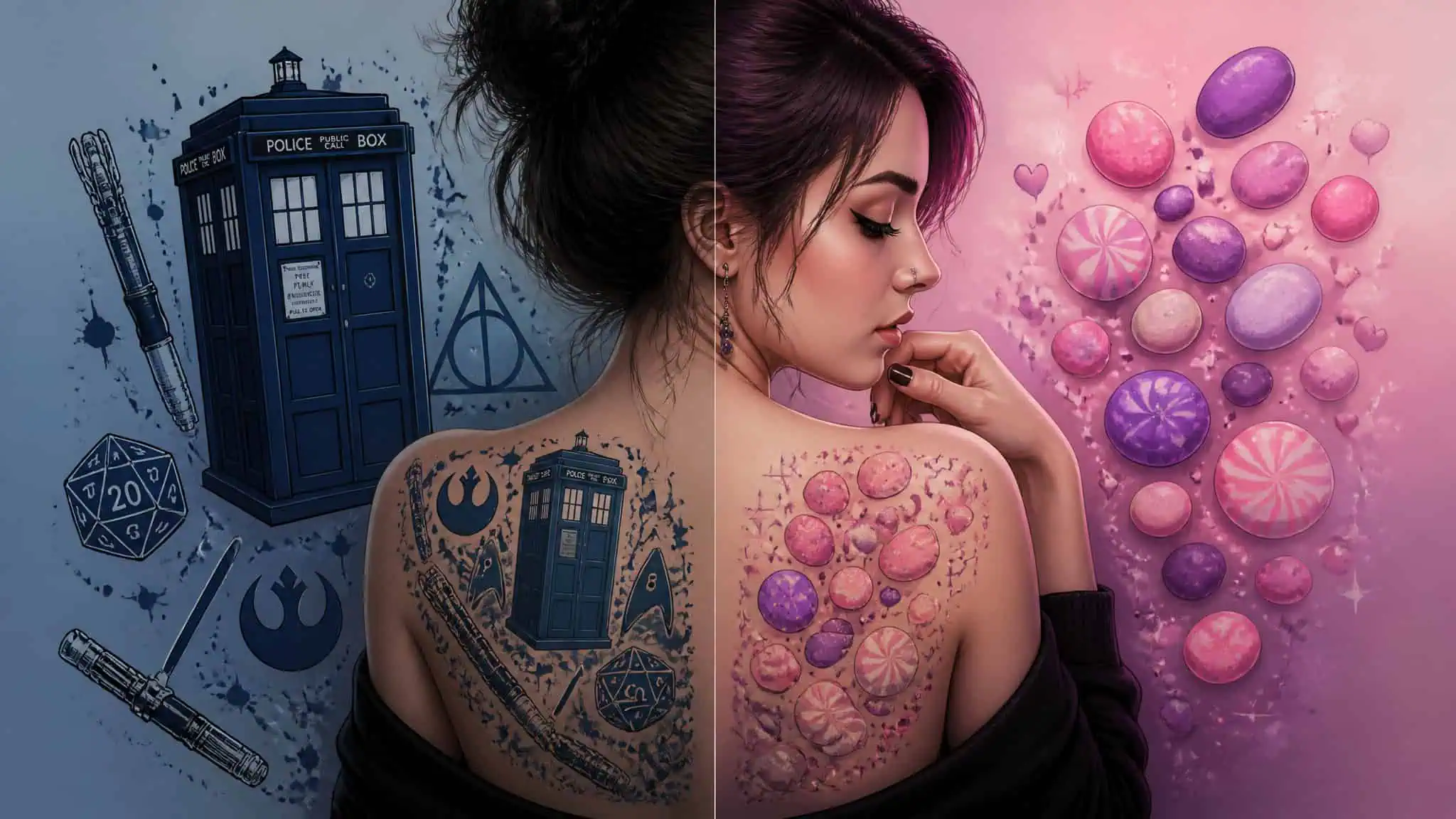 Nerd Candy Tattoo Ideas: Why Candy Ink Isn't a TikTok Trend 3 Comparison of fandom ink encoding values versus candy ink encoding personal memory