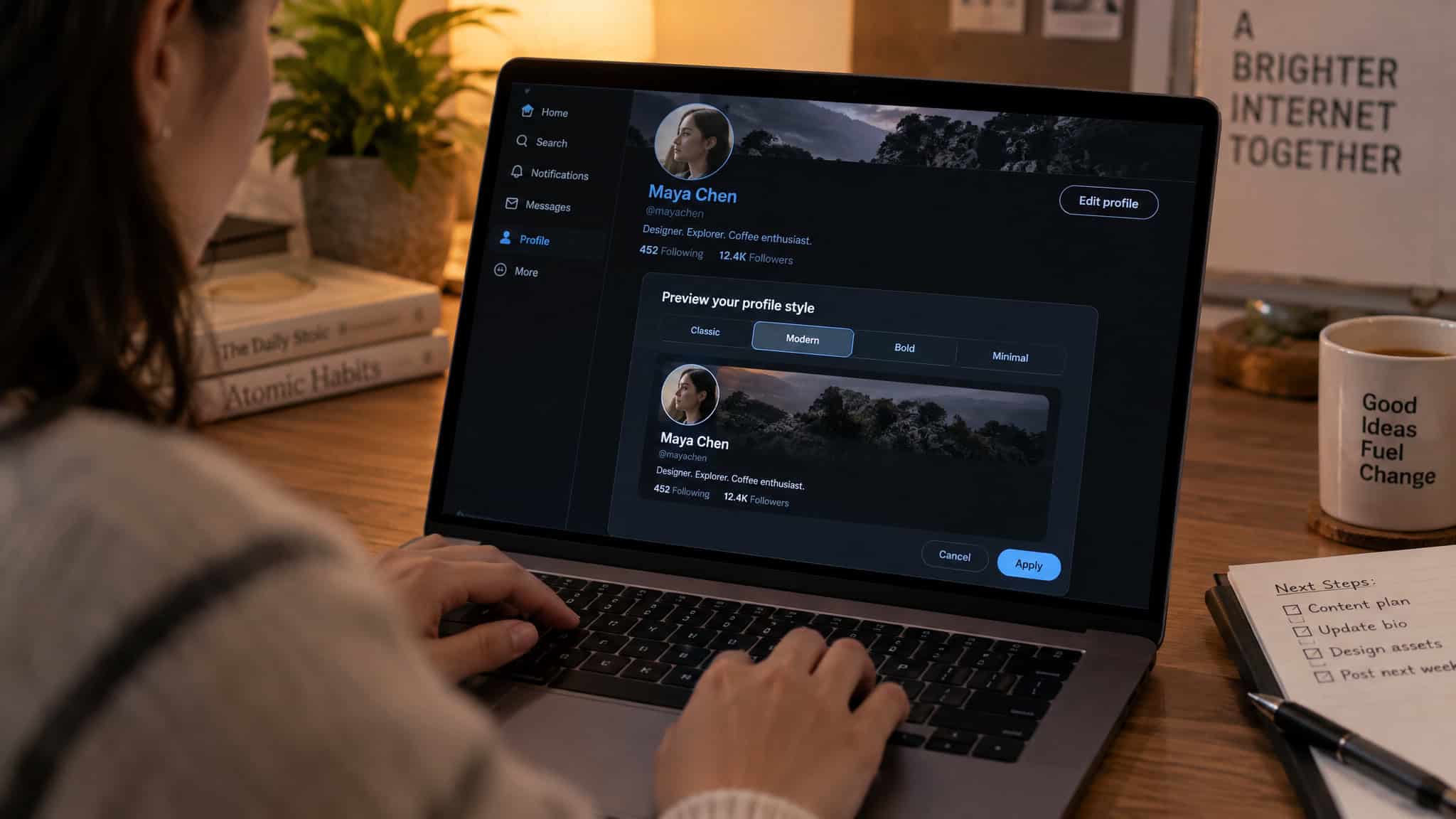 AI Font Generator Copy and Paste: Why It's Really Unicode, Not AI 3 Credible font generator previewing styled text in a real social profile layout before pasting