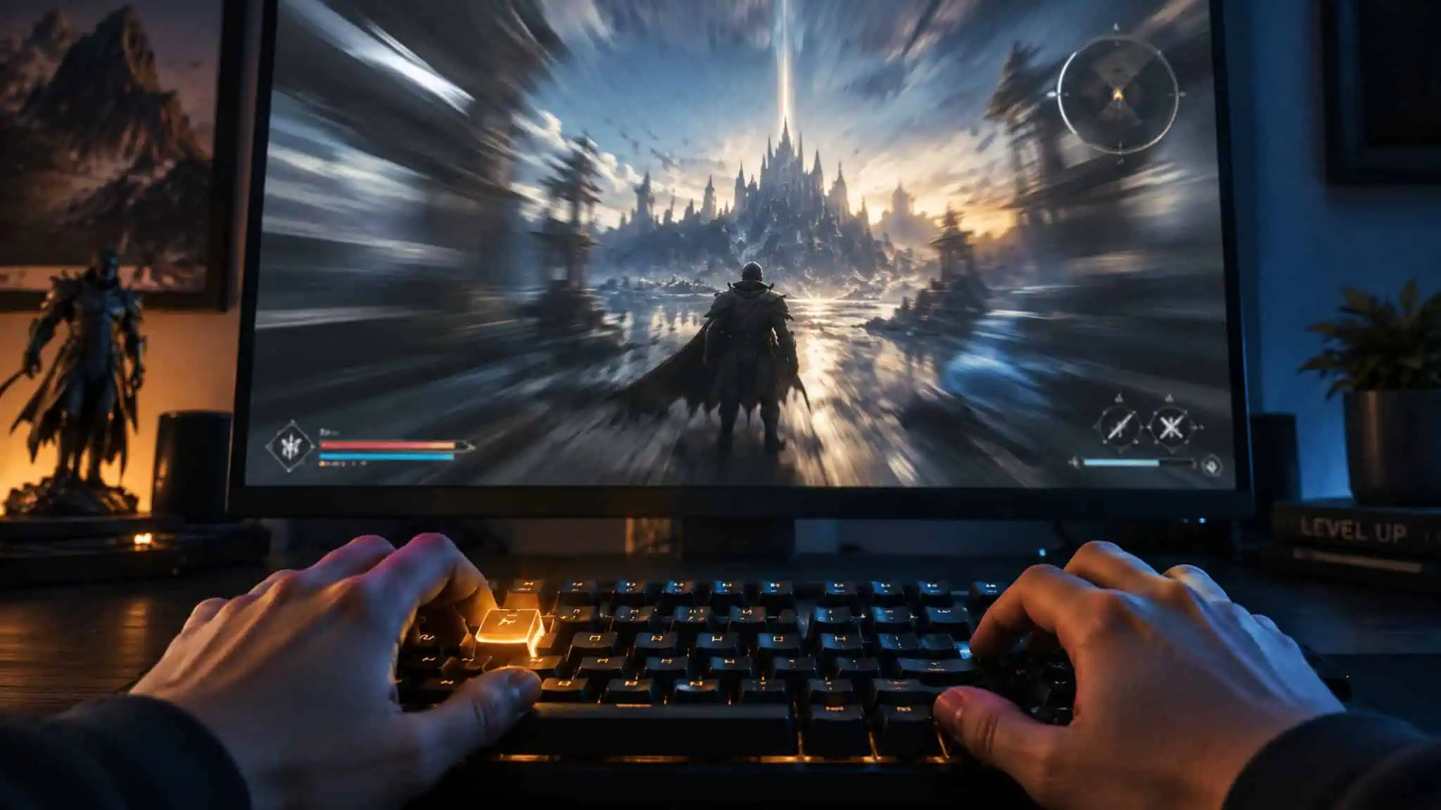 Game mechanics as rules and verbs behind Bullet Time slow-motion aiming