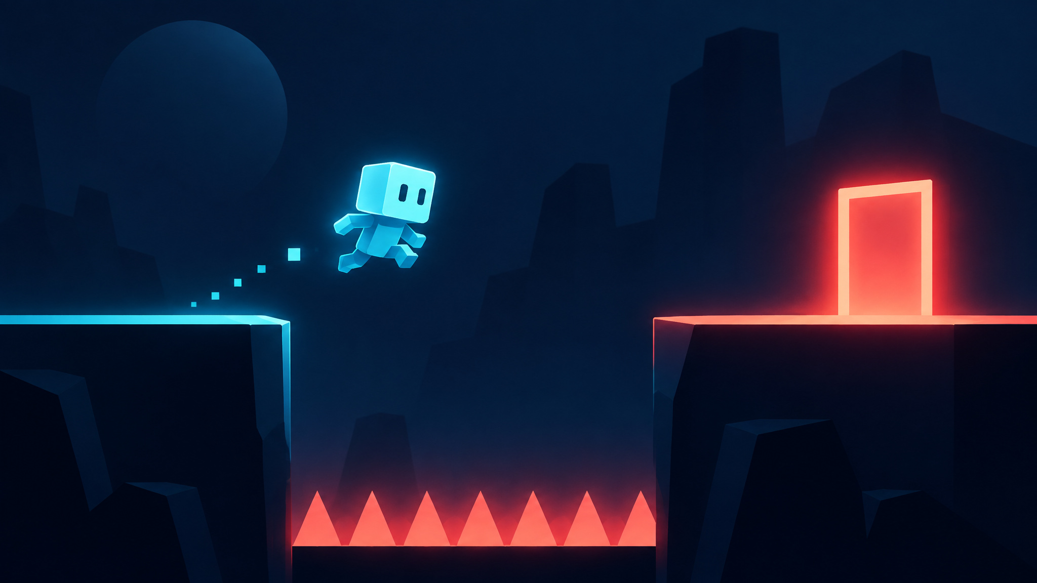 A small platformer captures the core loop of making a first game