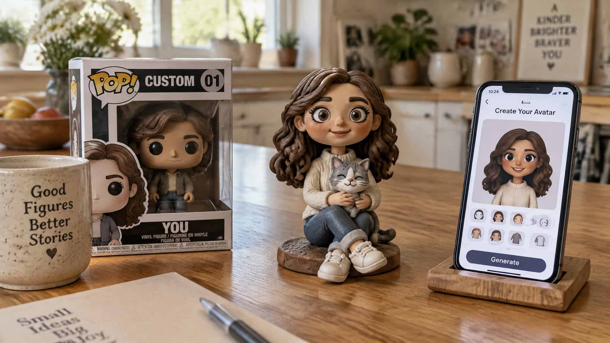 Pop Yourself figure compared with custom commission and free avatar generator alternatives