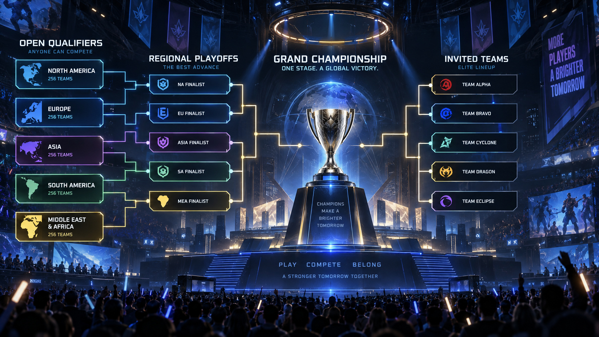 VCT Game Changers open qualifier circuit feeding into the Game Changers Championship for women's VALORANT