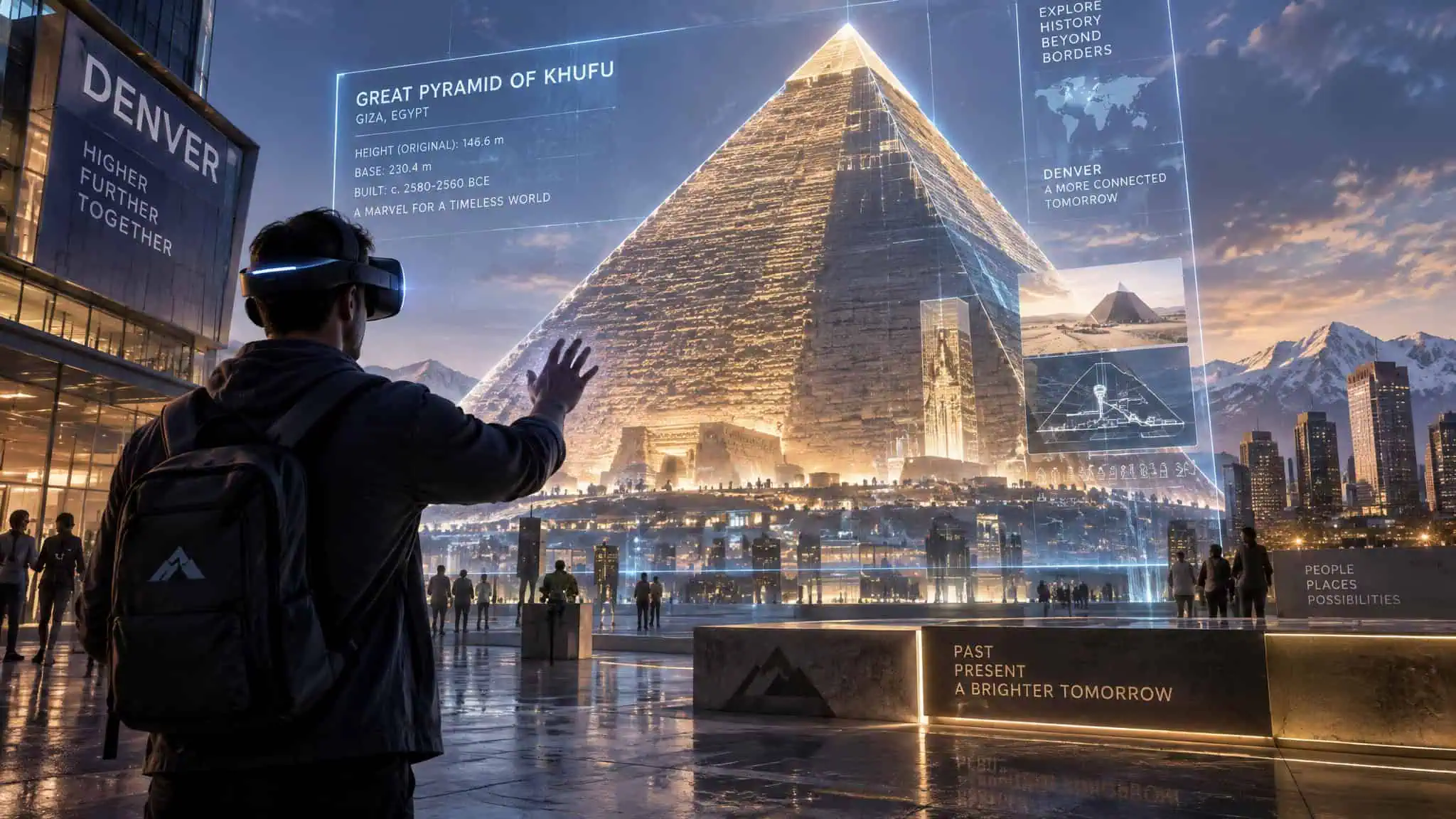 Things to Do with VR: Beyond Gaming, From Birdly Flight to Arch Virtual 4 Experiencing location-based VR tours like Horizon of Khufu in Denver.