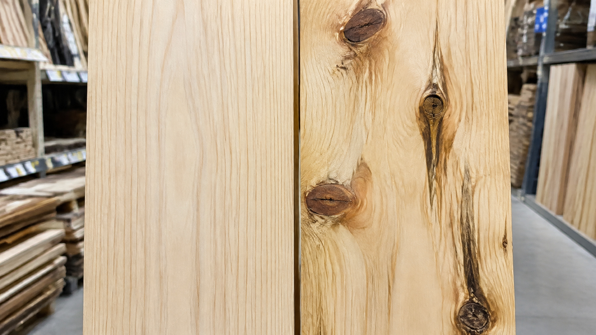 Comparing low-resin fine-grained wood against resin-streaked pine for photo engraving quality