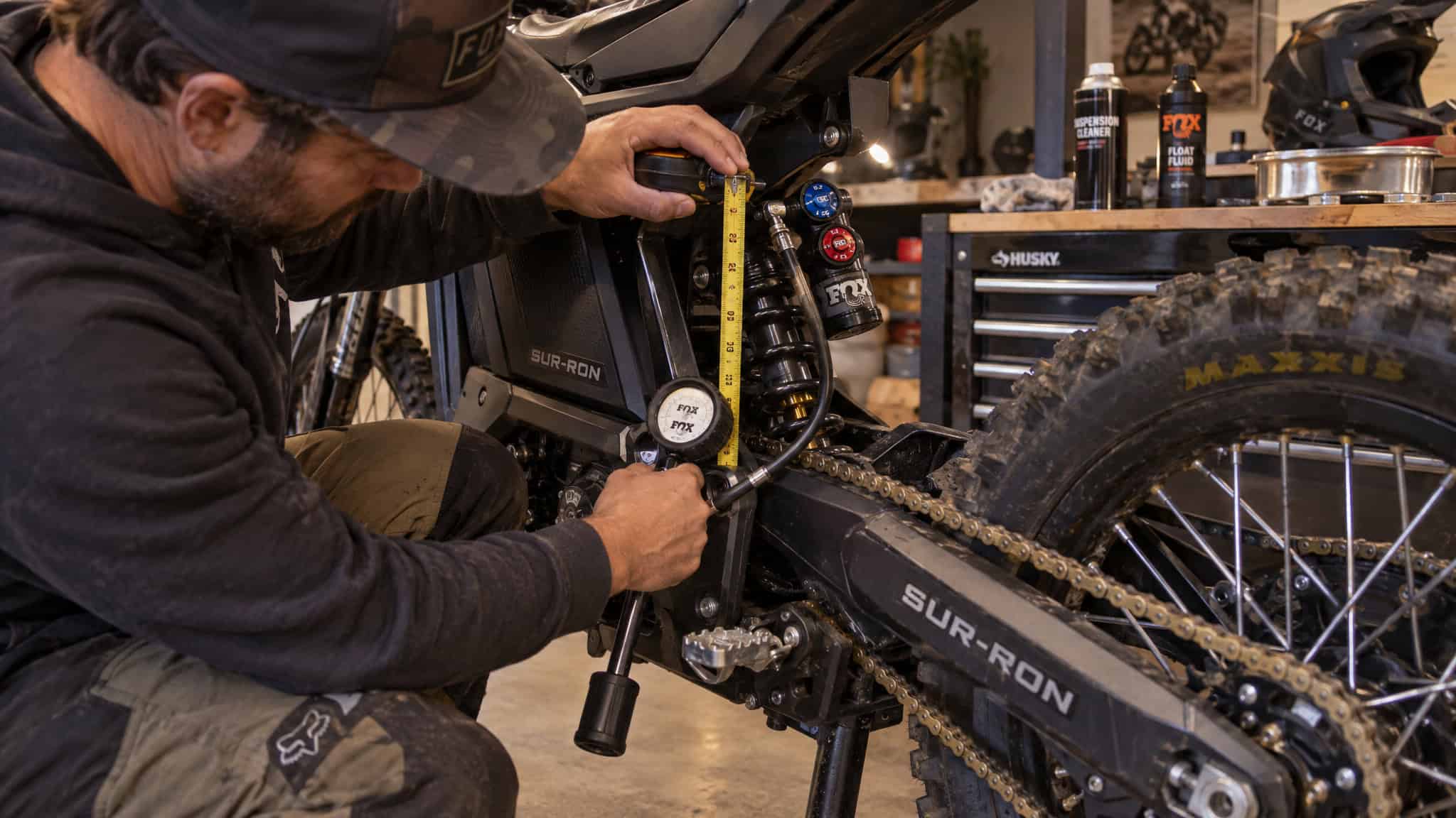 Electric Dirt Bike Suspension Guide: What 220mm of Travel on a 110-Lb Bike Actually Requires 3 Tuning electric dirt bike suspension by hand with a shock pump and clickers since no tuning apps exist yet