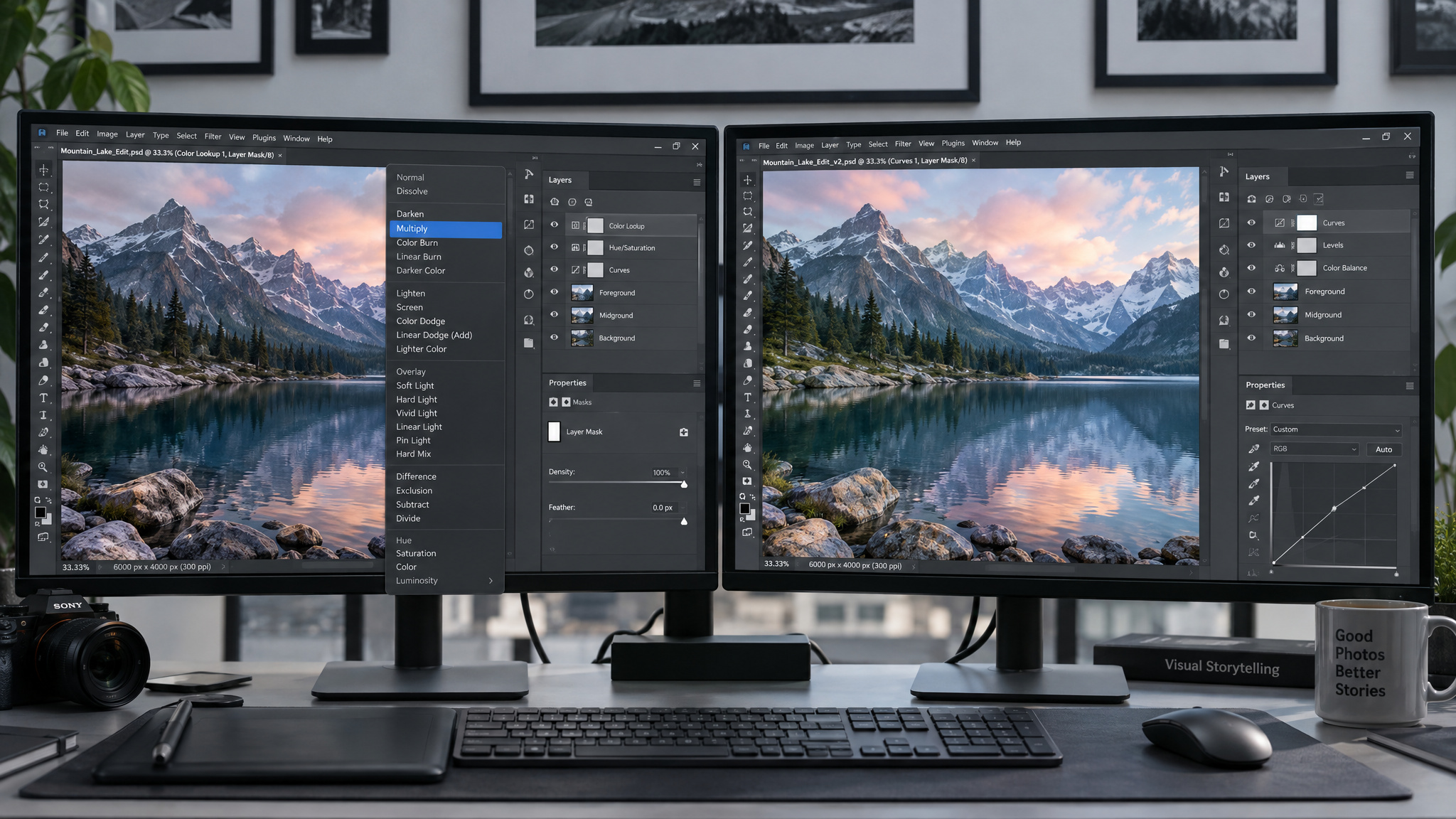 Photocraft vs Photoshop: Its Own Roadmap Says 25-35% of Pro Work 4 PhotoCraft matching Photoshop adjustment layers, blend modes and layer styles in a side-by-side comparison