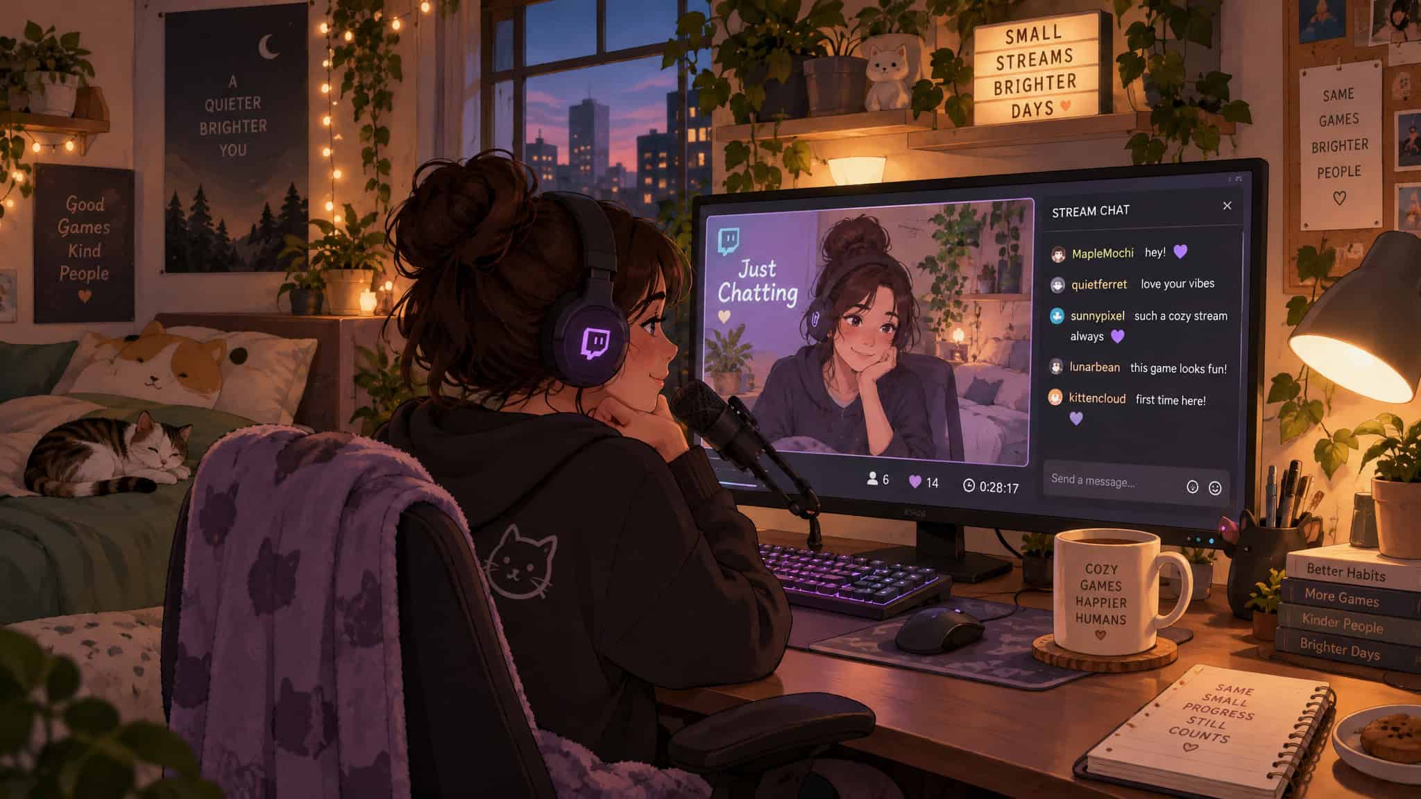 How to Find a Gamer Girlfriend: Why She's Invisible (and How to Spot Her) 2 Small Twitch stream with few viewers, a low-pressure place to find a gamer girlfriend