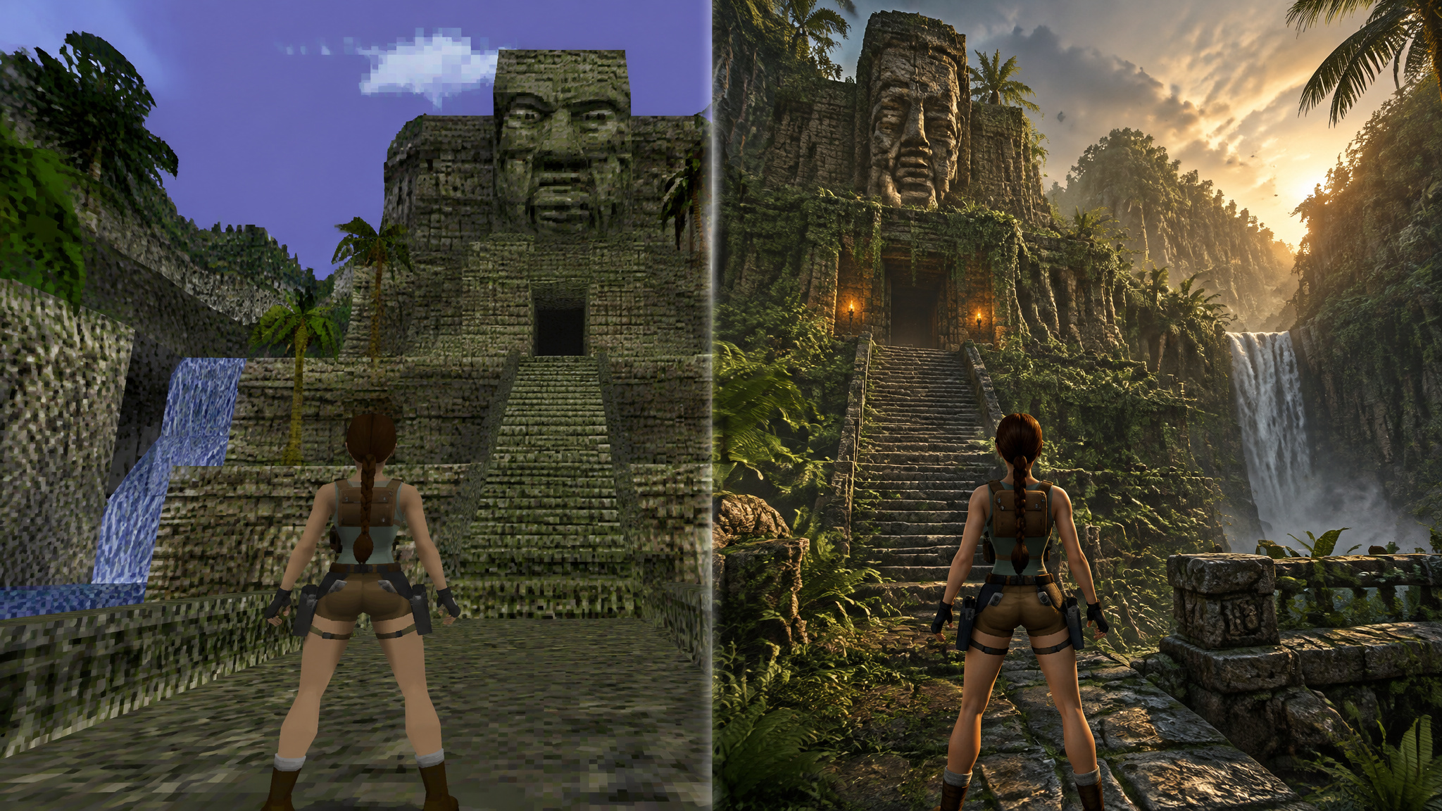 Are Tomb Raider Games Good? An Adult Playthrough Verdict 3 Tomb Raider I-III Remastered instant graphics toggle between original and remastered visual modes